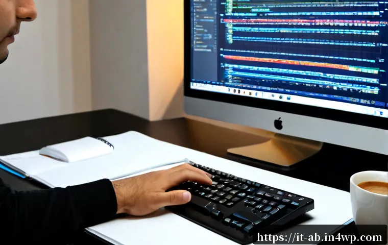 Home 14 효율적인 코드 작성을 위한 기술 스택 - Photorealistic Italian software developer working efficiently at a minimalist home office in Milan, ...